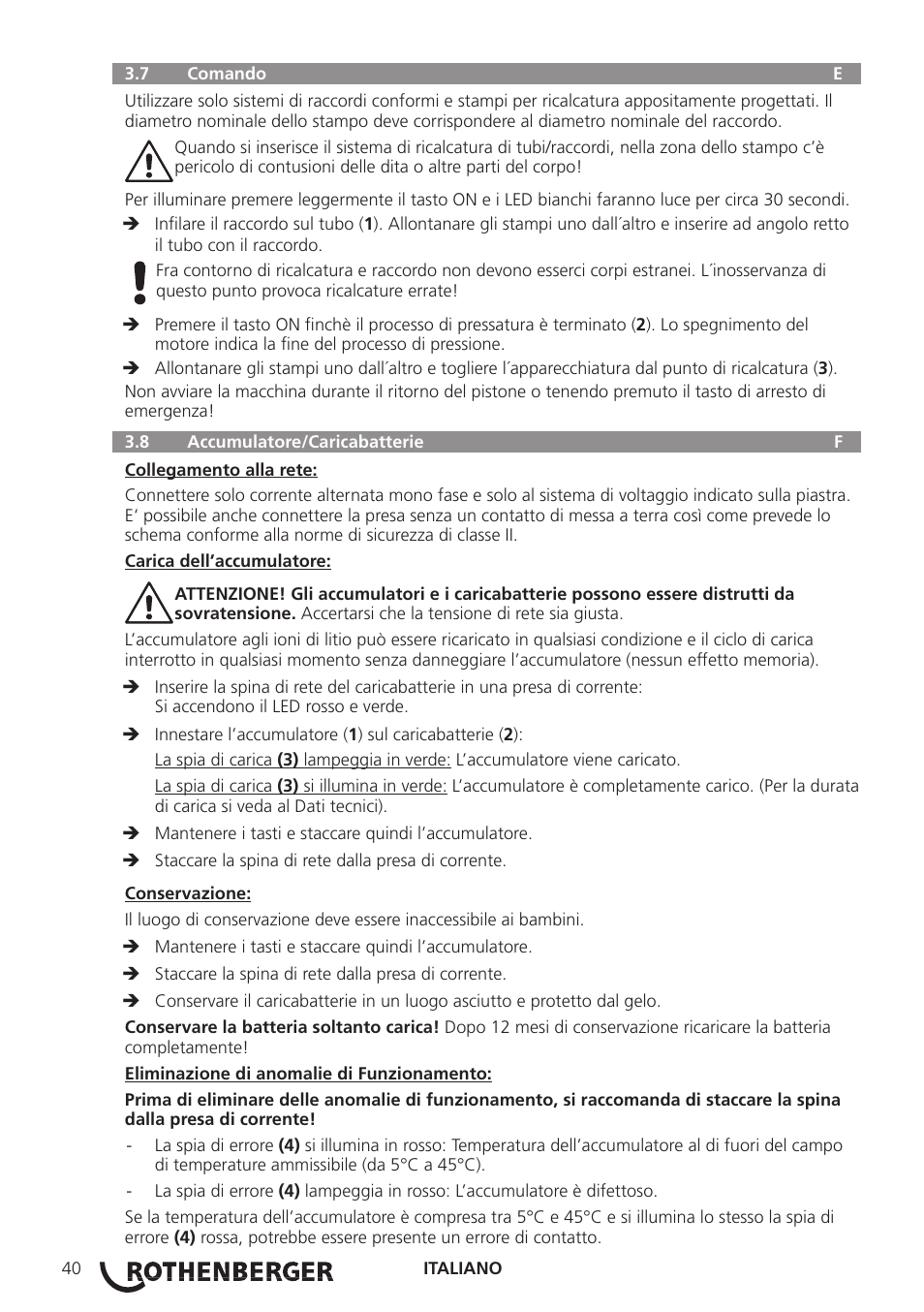 ROTHENBERGER ROMAX 3000 User Manual | Page 46 / 168