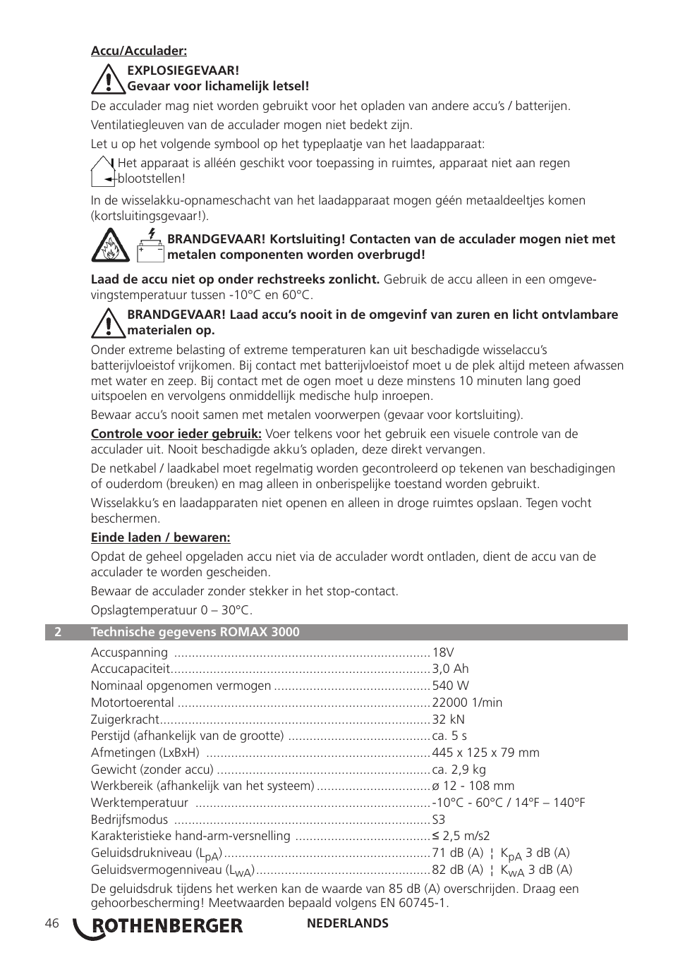 ROTHENBERGER ROMAX 3000 User Manual | Page 52 / 168