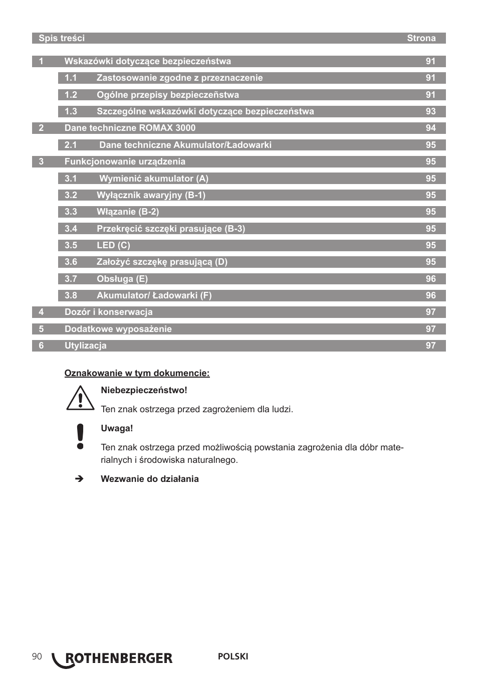 ROTHENBERGER ROMAX 3000 User Manual | Page 96 / 168