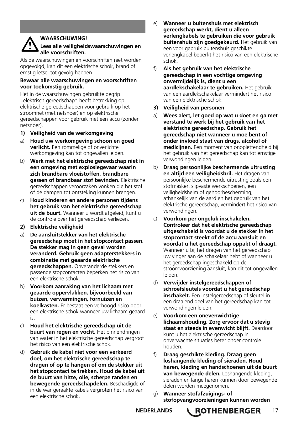 ROTHENBERGER ROMAX 3000 Schaltnetzteil 230 V User Manual | Page 19 / 64
