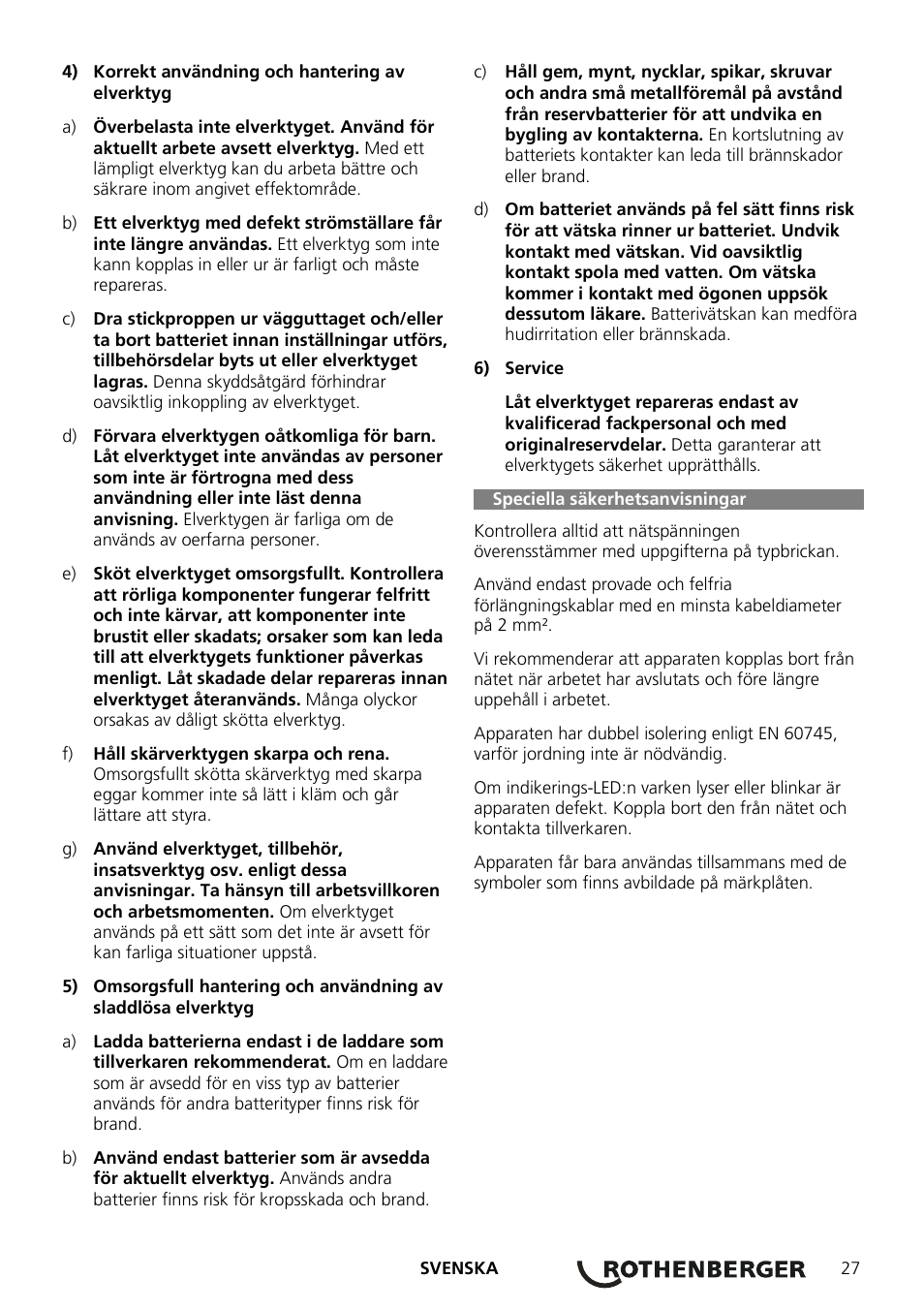 ROTHENBERGER ROMAX 3000 Schaltnetzteil 230 V User Manual | Page 29 / 64