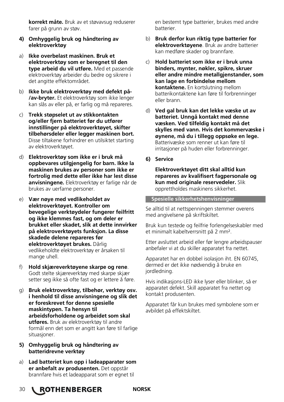 ROTHENBERGER ROMAX 3000 Schaltnetzteil 230 V User Manual | Page 32 / 64