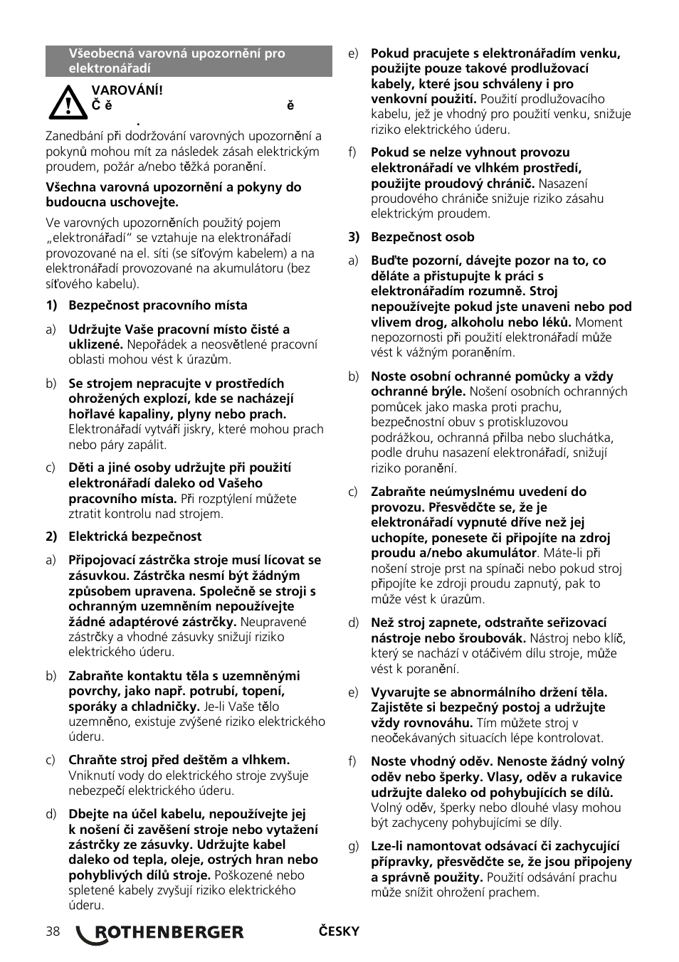 ROTHENBERGER ROMAX 3000 Schaltnetzteil 230 V User Manual | Page 40 / 64