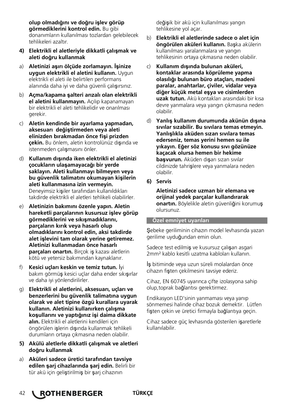 ROTHENBERGER ROMAX 3000 Schaltnetzteil 230 V User Manual | Page 44 / 64