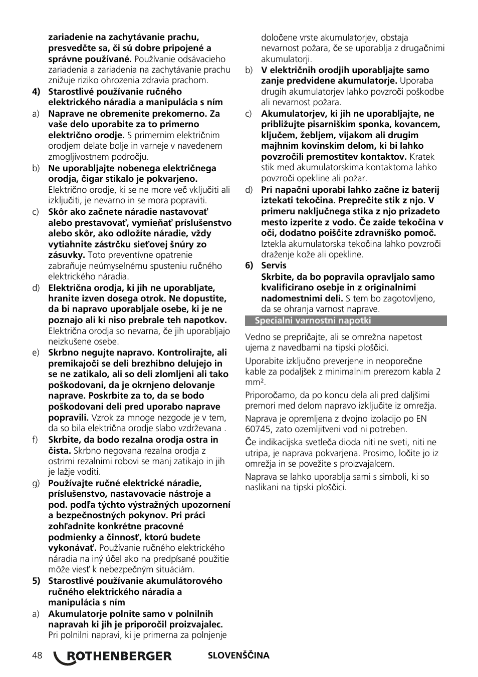 ROTHENBERGER ROMAX 3000 Schaltnetzteil 230 V User Manual | Page 50 / 64