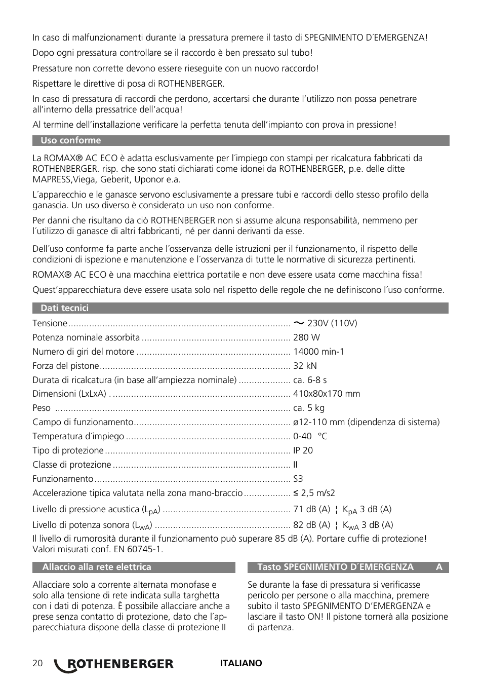 ROTHENBERGER ROMAX AC ECO User Manual | Page 24 / 88