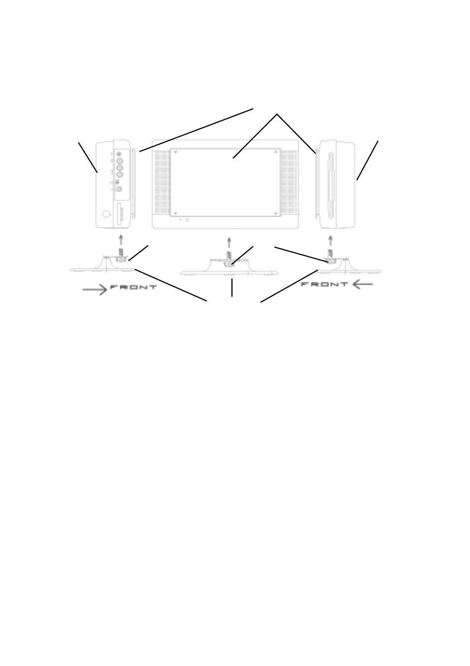 C. desktop base installation | Audiovox FPE1078 User Manual | Page 8 / 35