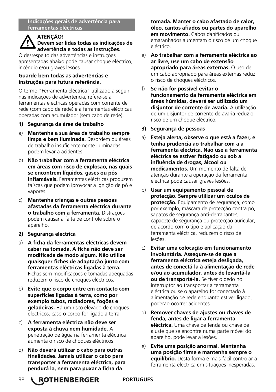 ROTHENBERGER ROMAX Compact User Manual | Page 44 / 132