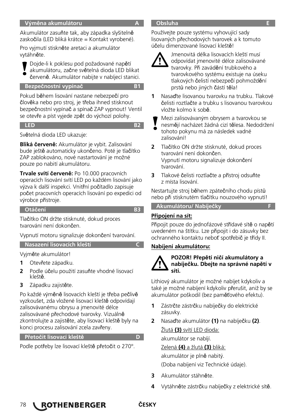 ROTHENBERGER ROMAX Compact User Manual | Page 84 / 132