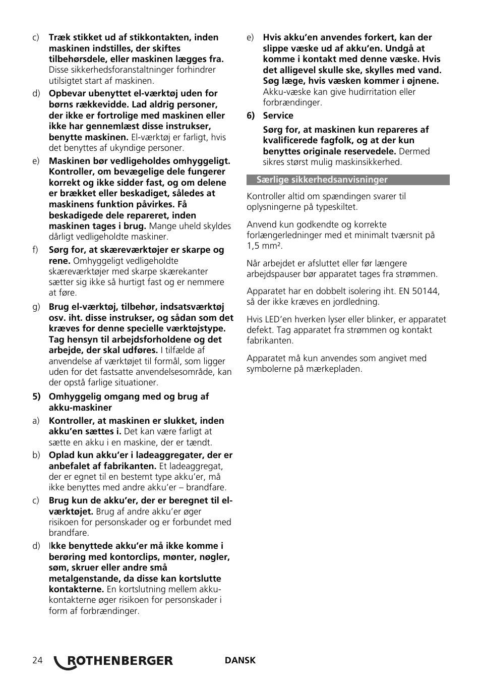 ROTHENBERGER ROMAX Compact Schaltnetzteil 230 V User Manual | Page 26 / 64