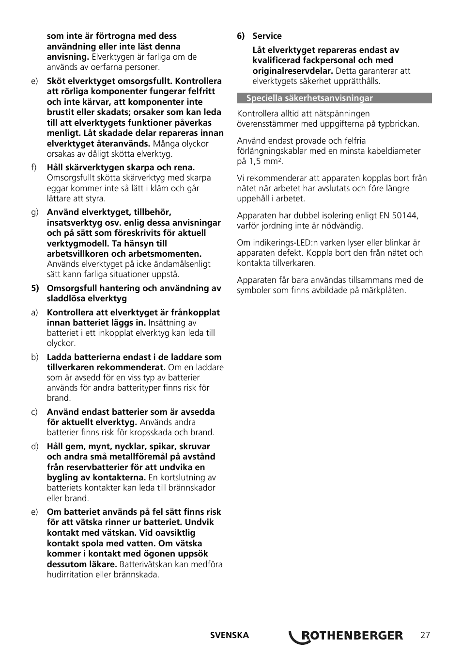 ROTHENBERGER ROMAX Compact Schaltnetzteil 230 V User Manual | Page 29 / 64