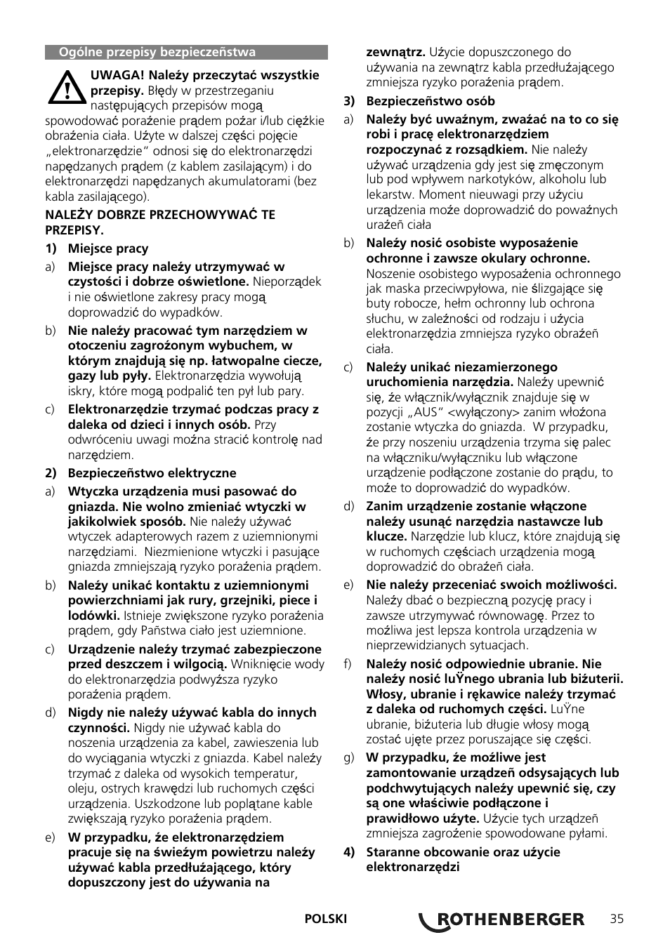 ROTHENBERGER ROMAX Compact Schaltnetzteil 230 V User Manual | Page 37 / 64