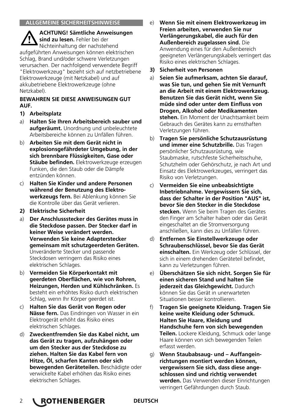 ROTHENBERGER ROMAX Compact Schaltnetzteil 230 V User Manual | Page 4 / 64