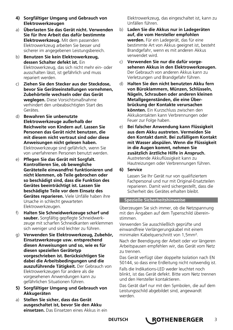 ROTHENBERGER ROMAX Compact Schaltnetzteil 230 V User Manual | Page 5 / 64