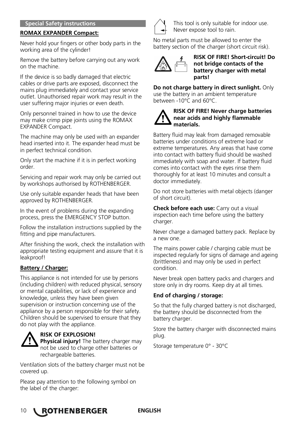 ROTHENBERGER ROMAX EXPANDER Compact User Manual | Page 14 / 32