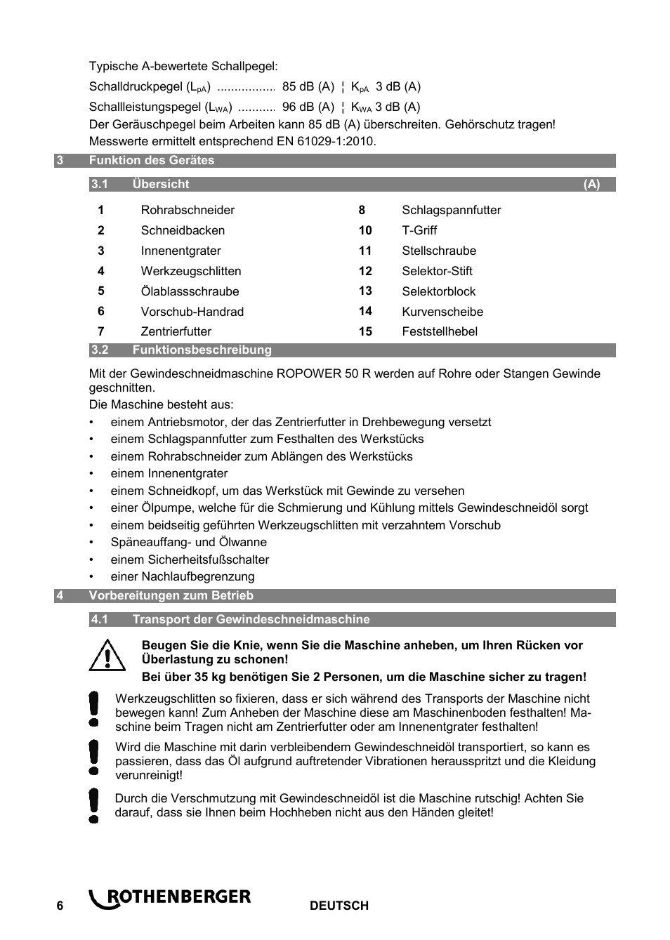 ROTHENBERGER ROPOWER 50 R User Manual | Page 10 / 232