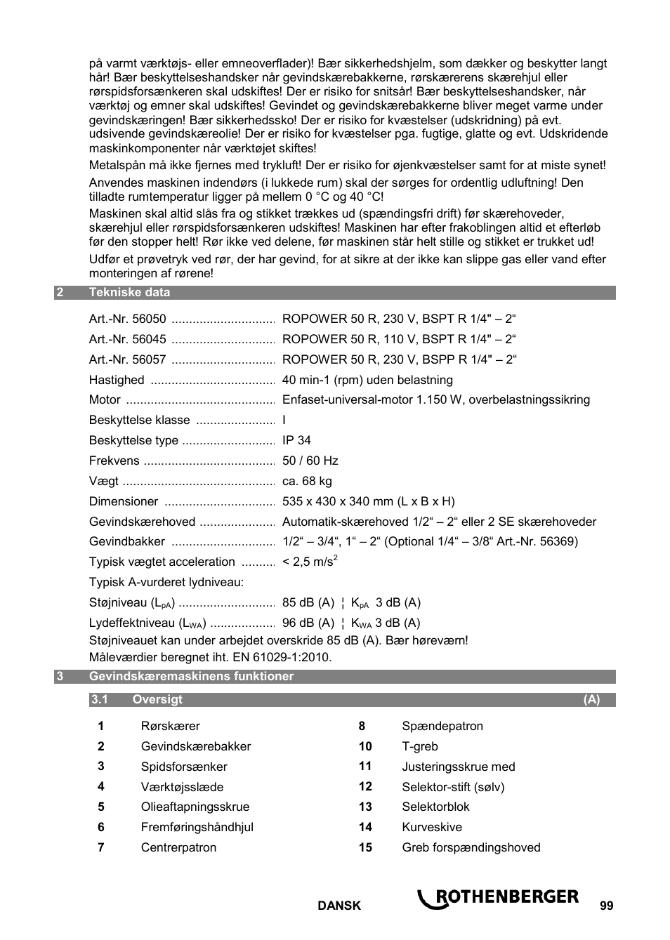 ROTHENBERGER ROPOWER 50 R User Manual | Page 103 / 232