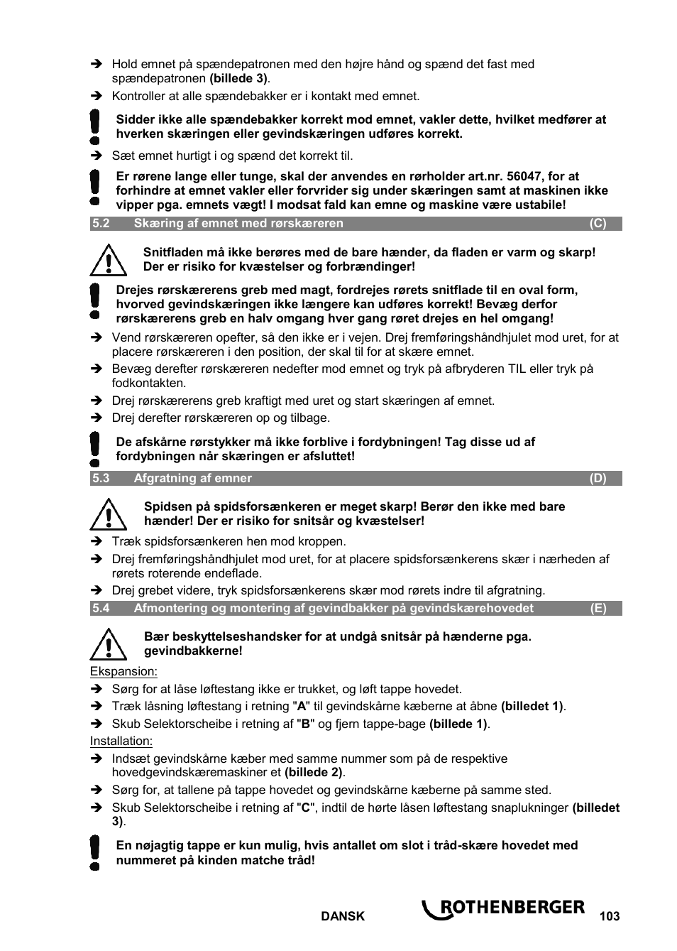 ROTHENBERGER ROPOWER 50 R User Manual | Page 107 / 232