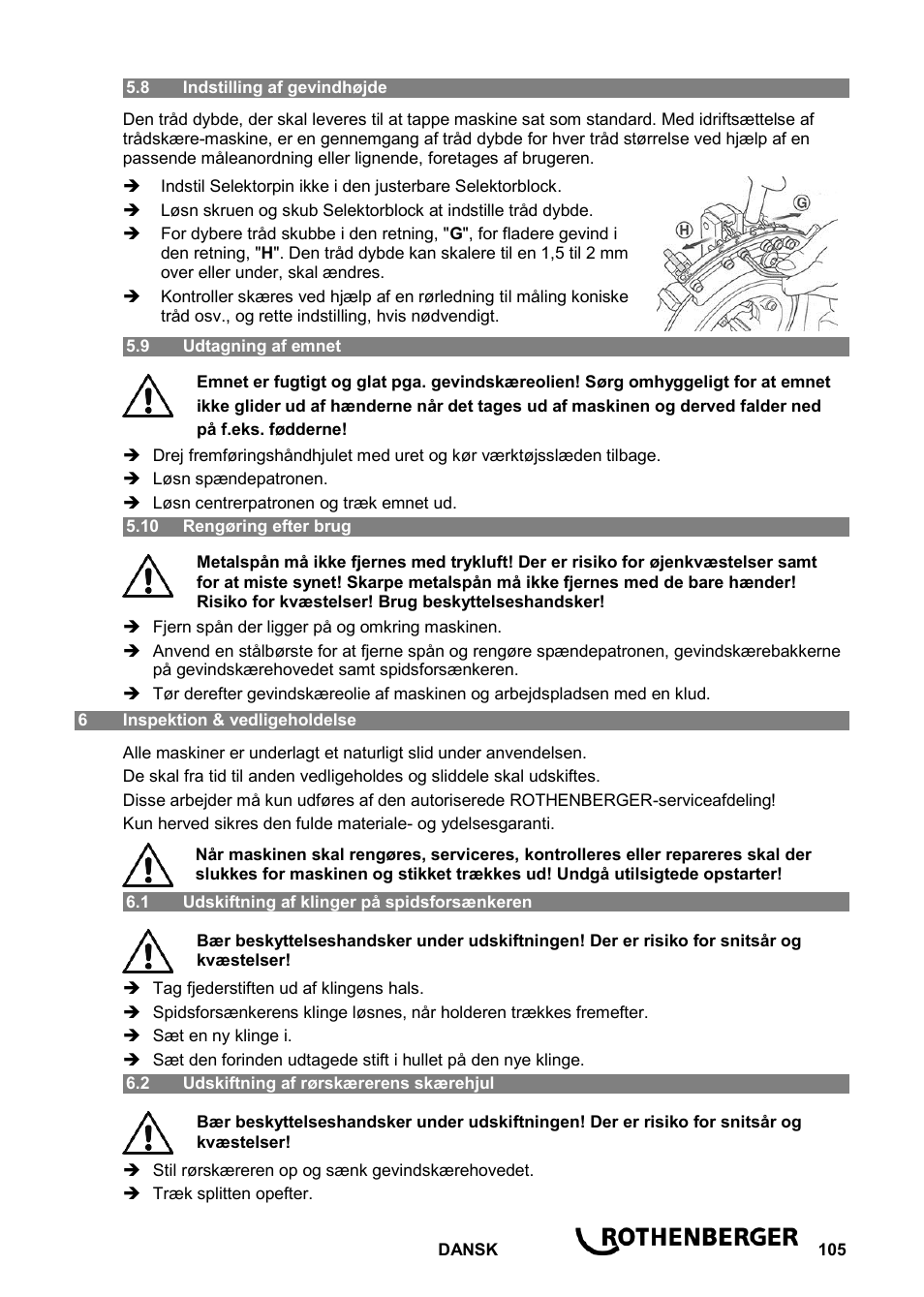 ROTHENBERGER ROPOWER 50 R User Manual | Page 109 / 232