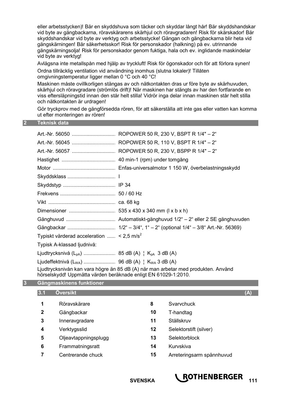 ROTHENBERGER ROPOWER 50 R User Manual | Page 115 / 232