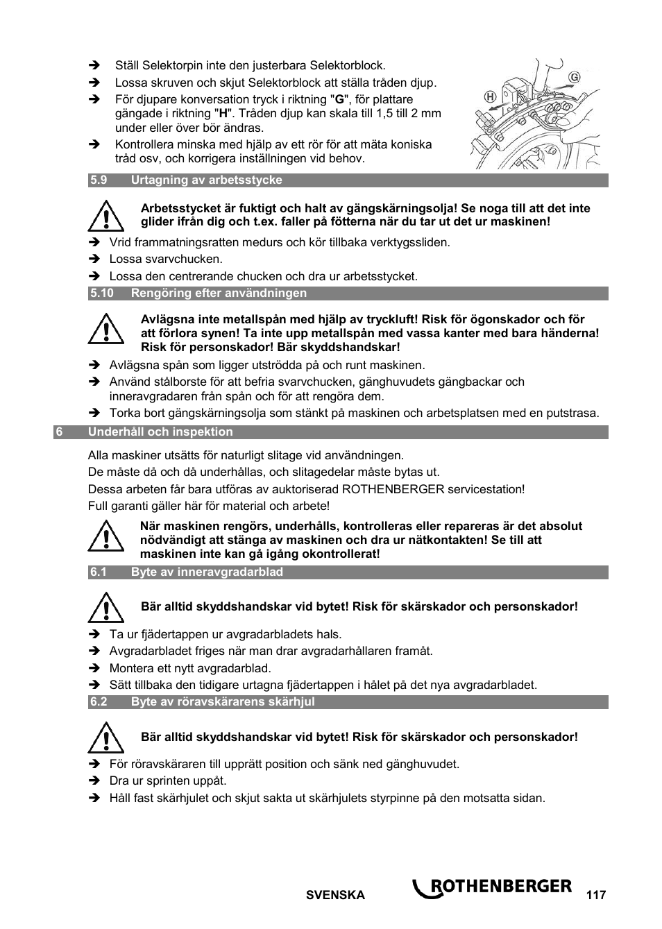 ROTHENBERGER ROPOWER 50 R User Manual | Page 121 / 232