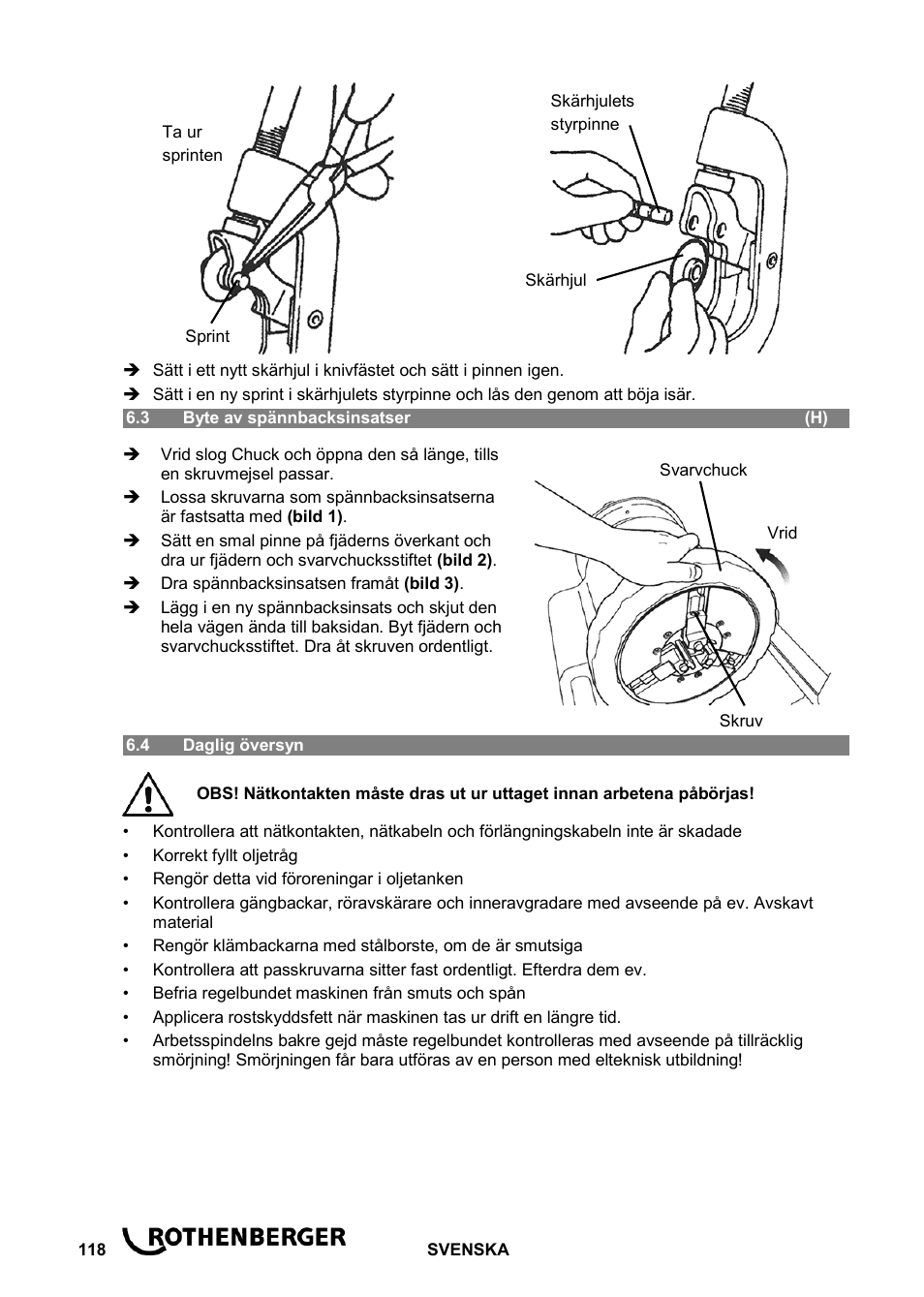 ROTHENBERGER ROPOWER 50 R User Manual | Page 122 / 232