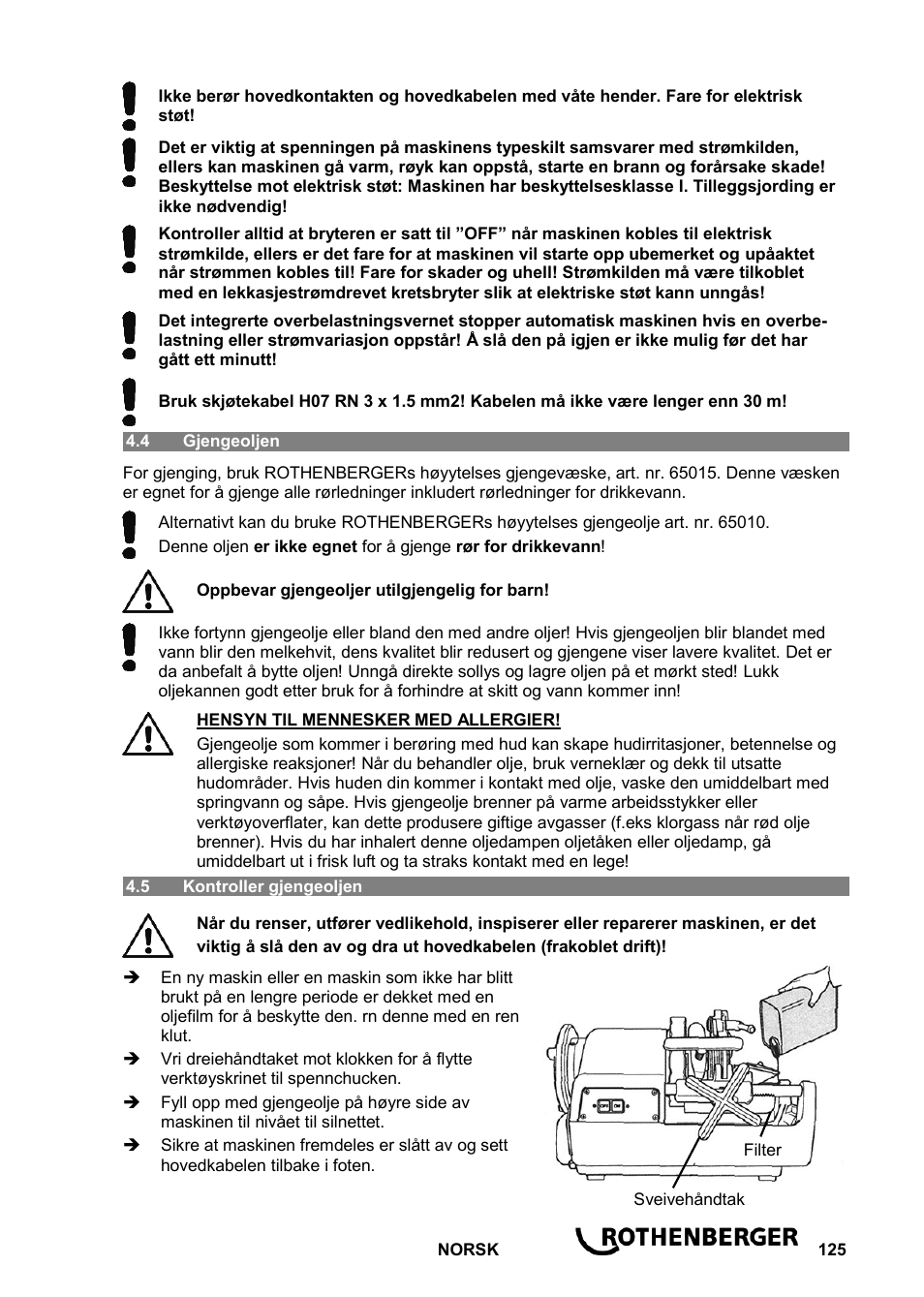 ROTHENBERGER ROPOWER 50 R User Manual | Page 129 / 232