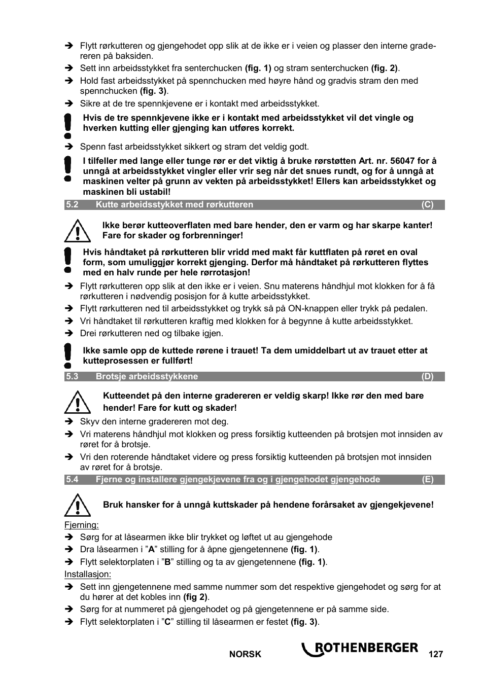 ROTHENBERGER ROPOWER 50 R User Manual | Page 131 / 232