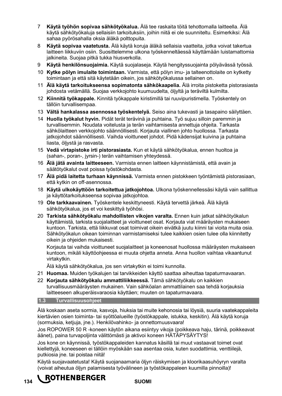 ROTHENBERGER ROPOWER 50 R User Manual | Page 138 / 232