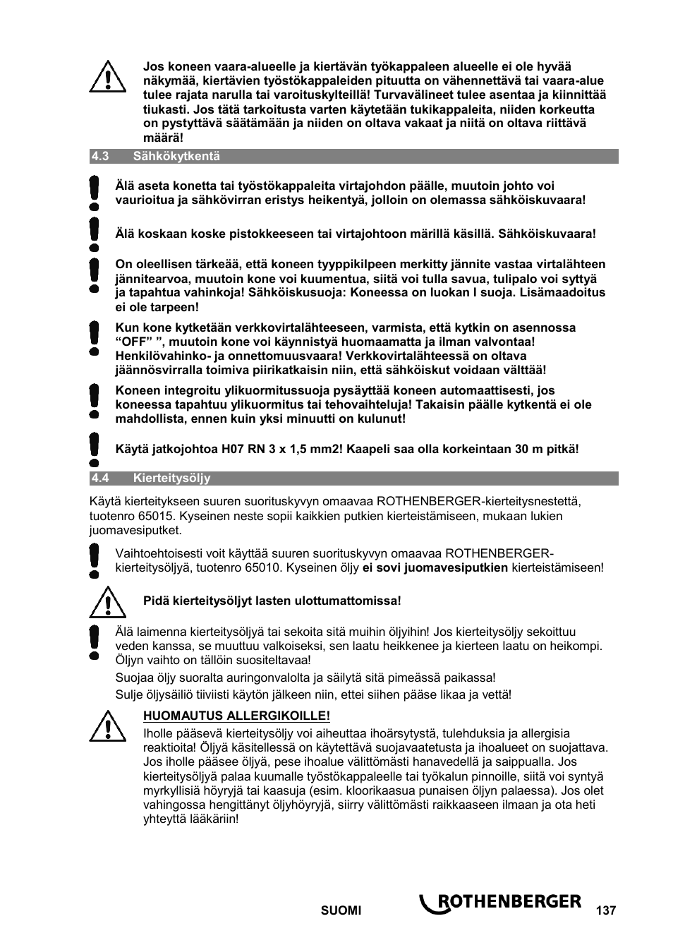 ROTHENBERGER ROPOWER 50 R User Manual | Page 141 / 232