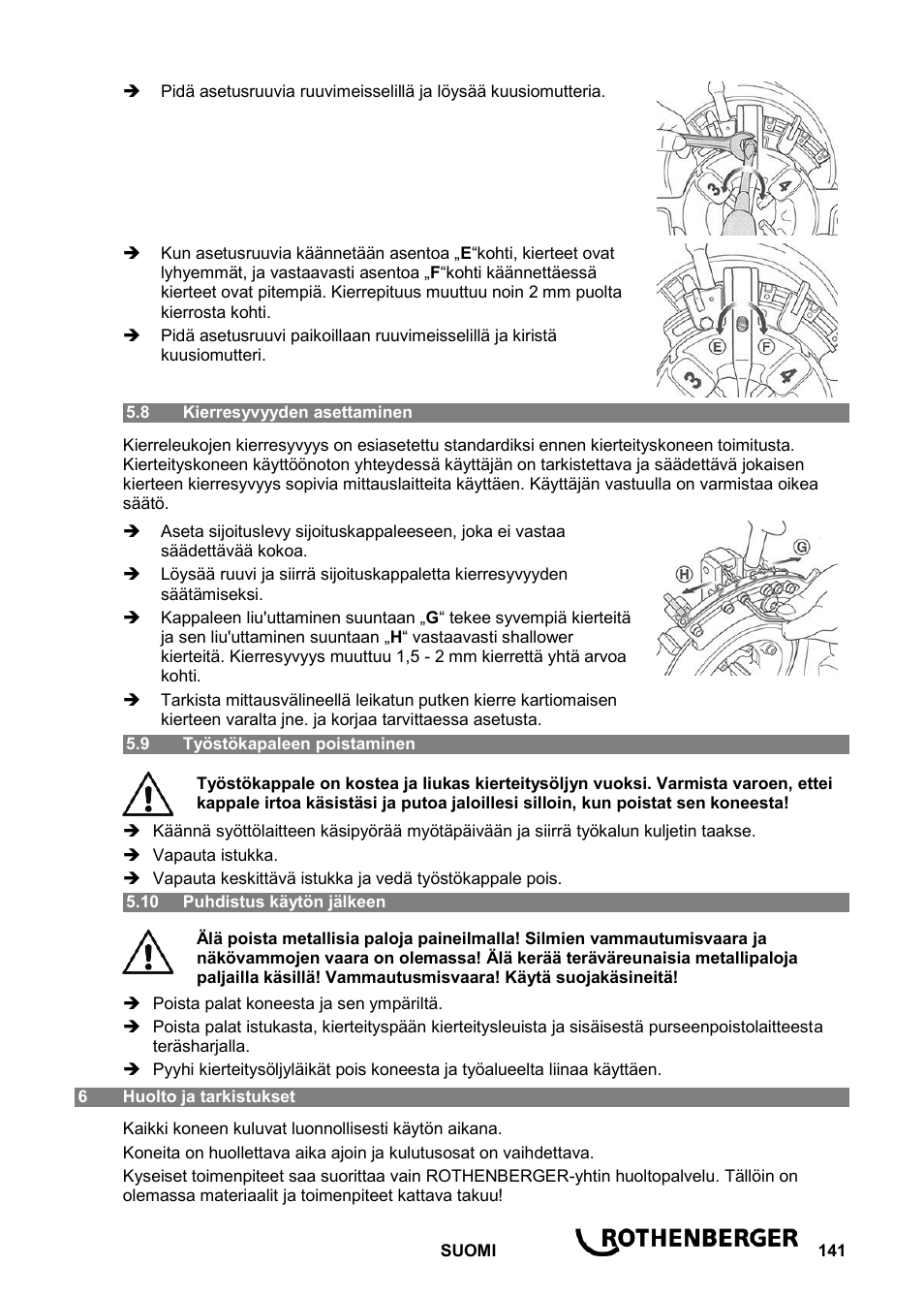 ROTHENBERGER ROPOWER 50 R User Manual | Page 145 / 232