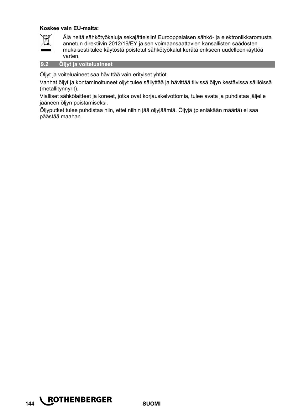 ROTHENBERGER ROPOWER 50 R User Manual | Page 148 / 232