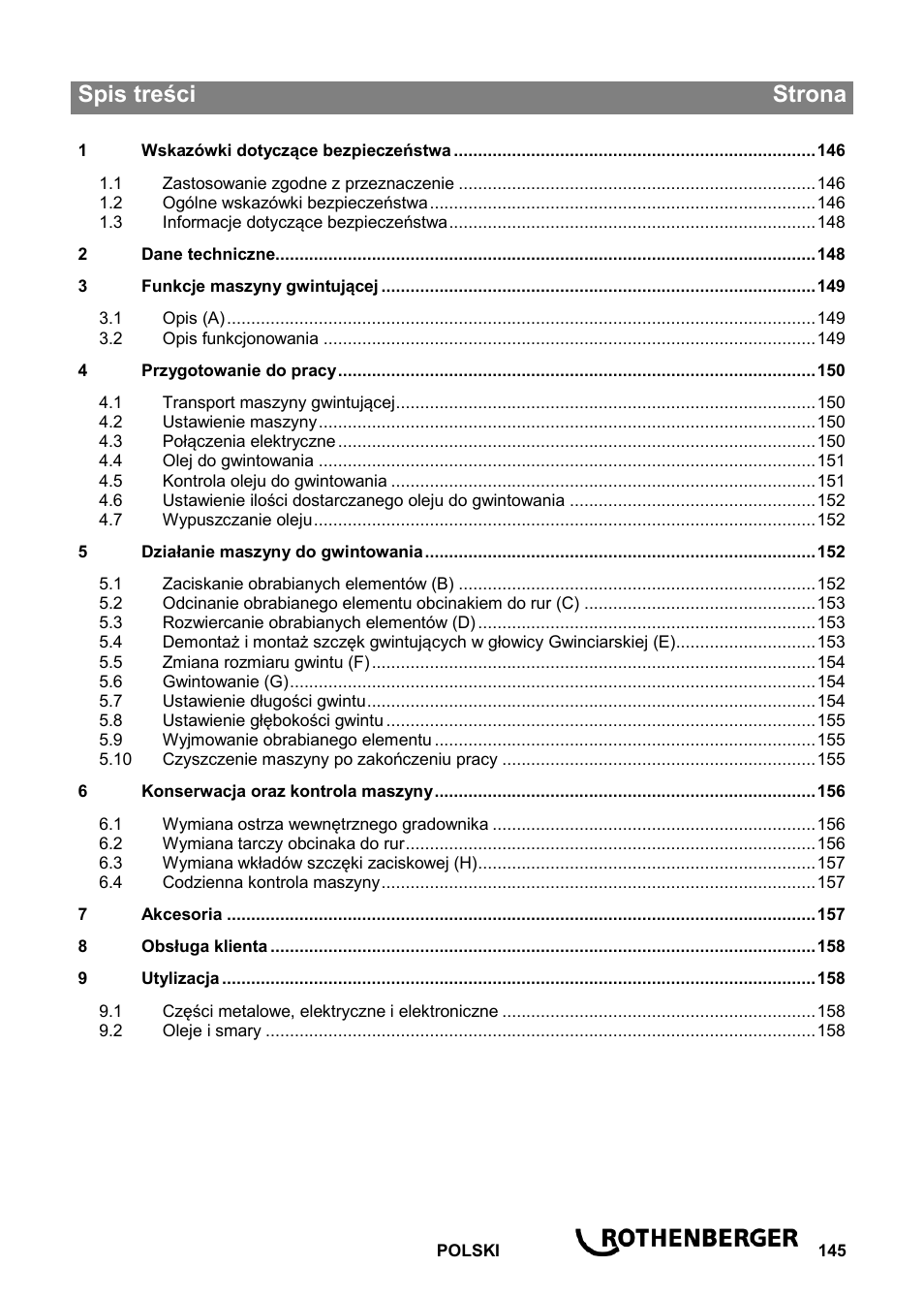 ROTHENBERGER ROPOWER 50 R User Manual | Page 149 / 232