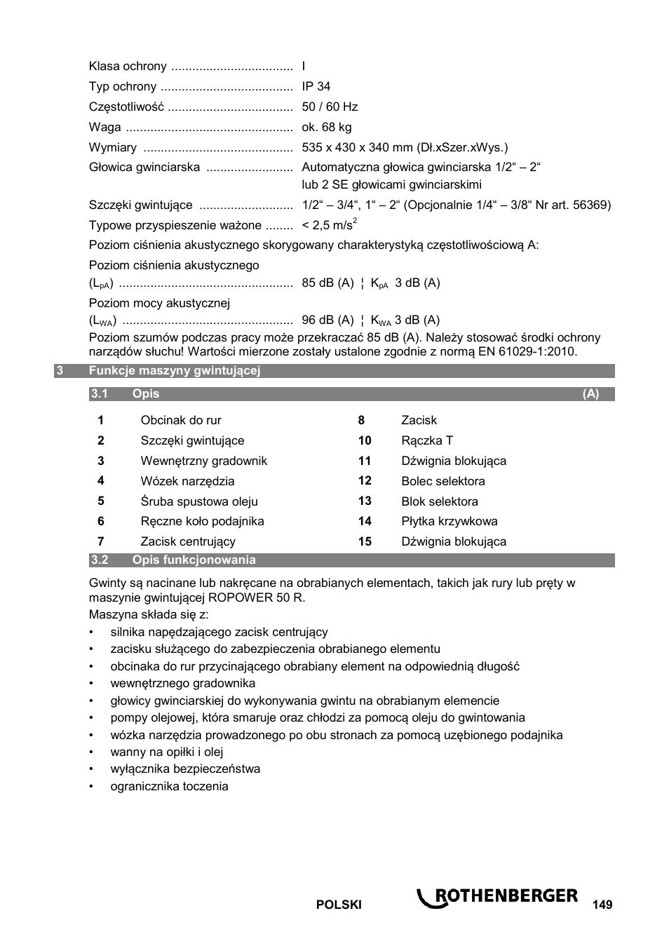 ROTHENBERGER ROPOWER 50 R User Manual | Page 153 / 232