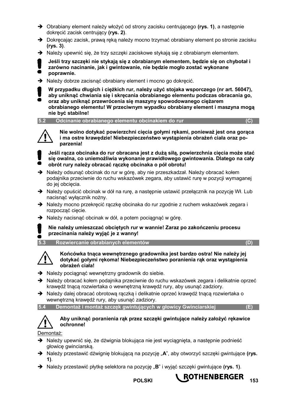 ROTHENBERGER ROPOWER 50 R User Manual | Page 157 / 232
