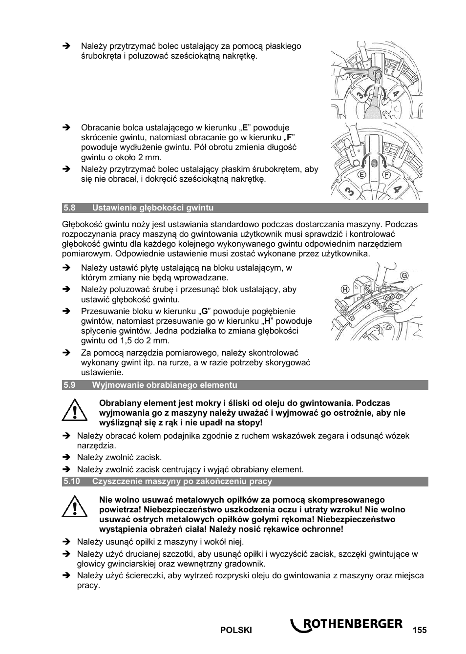 ROTHENBERGER ROPOWER 50 R User Manual | Page 159 / 232