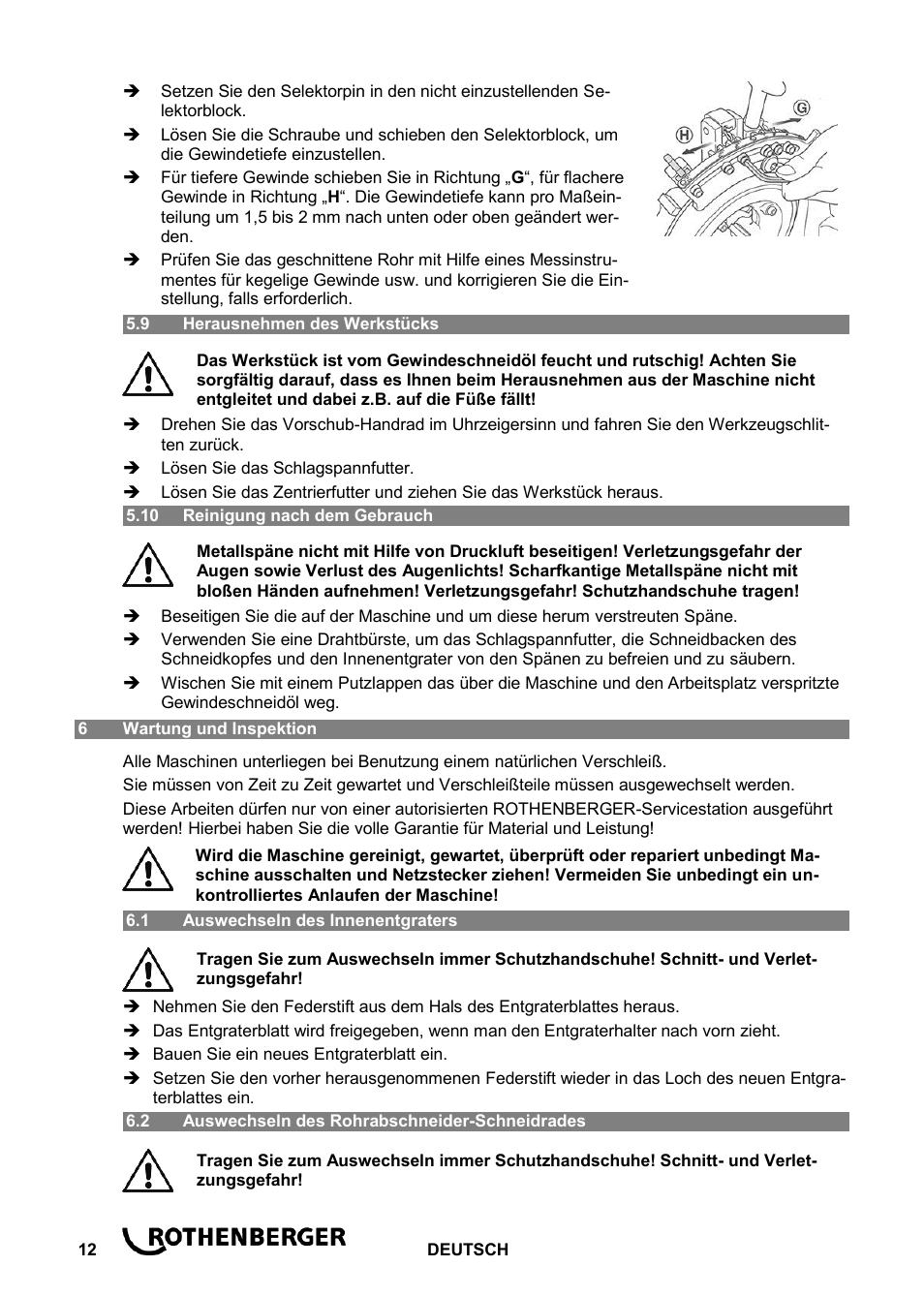 ROTHENBERGER ROPOWER 50 R User Manual | Page 16 / 232