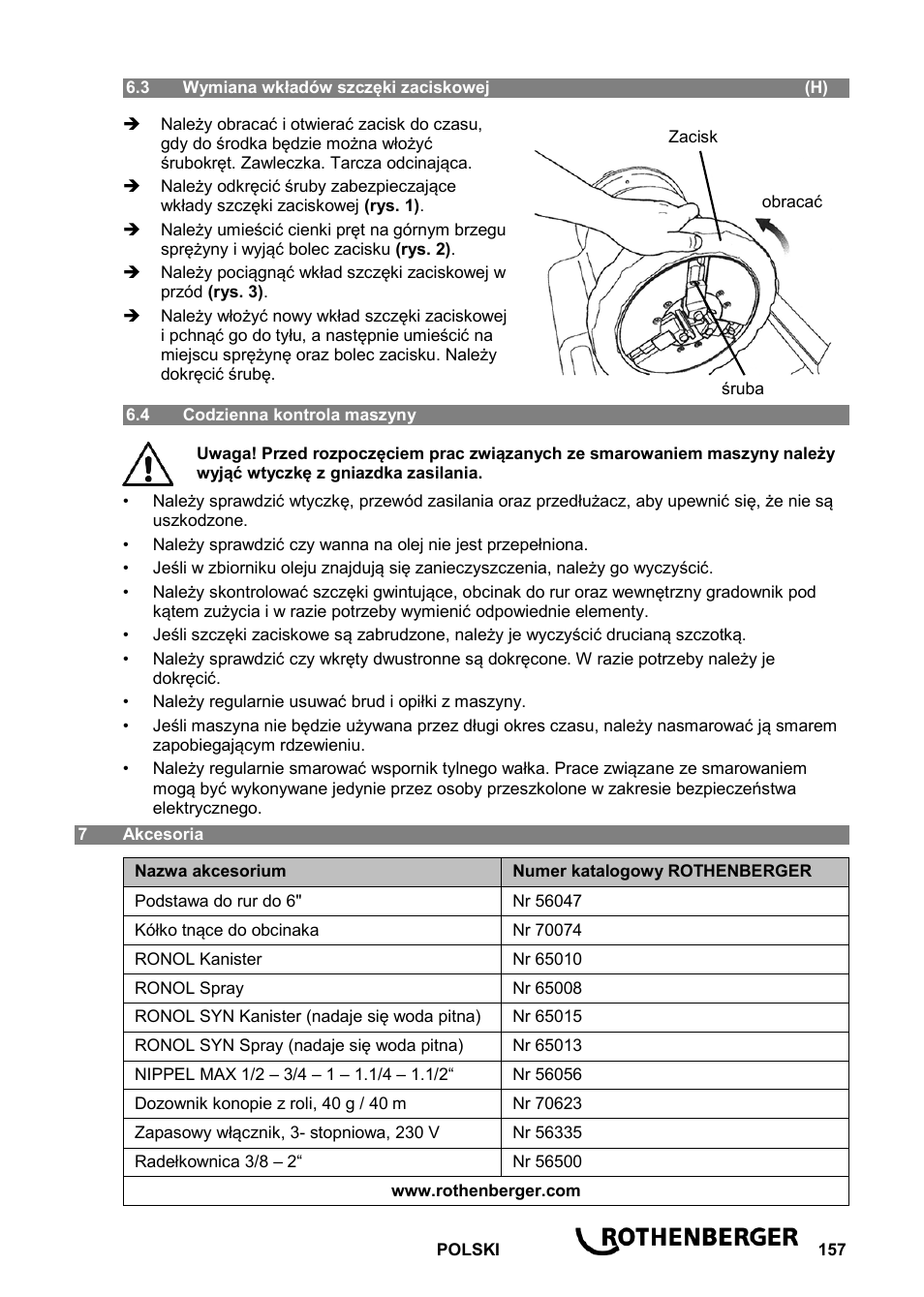 ROTHENBERGER ROPOWER 50 R User Manual | Page 161 / 232