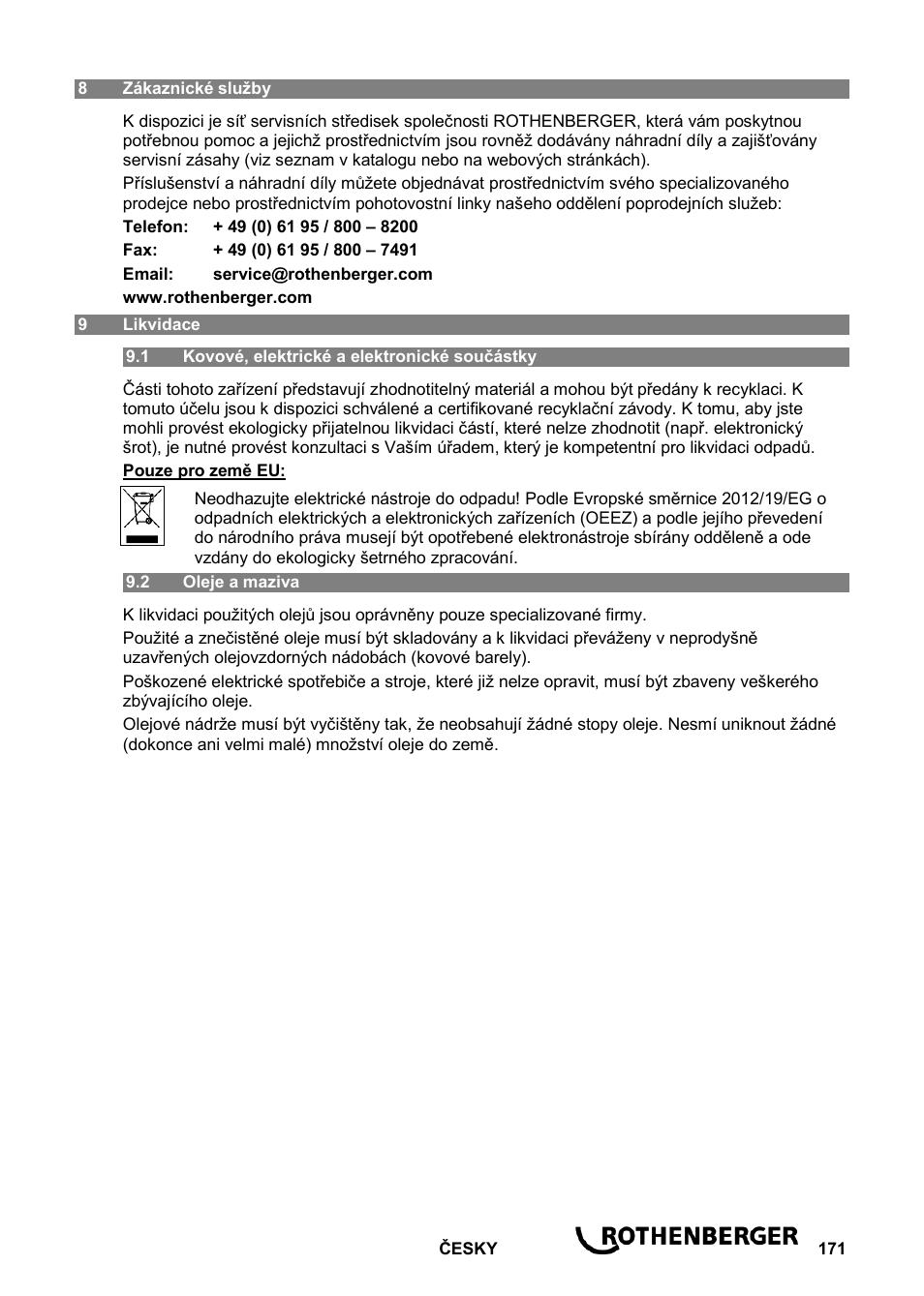 ROTHENBERGER ROPOWER 50 R User Manual | Page 175 / 232