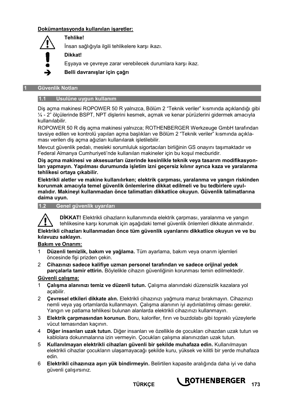 ROTHENBERGER ROPOWER 50 R User Manual | Page 177 / 232