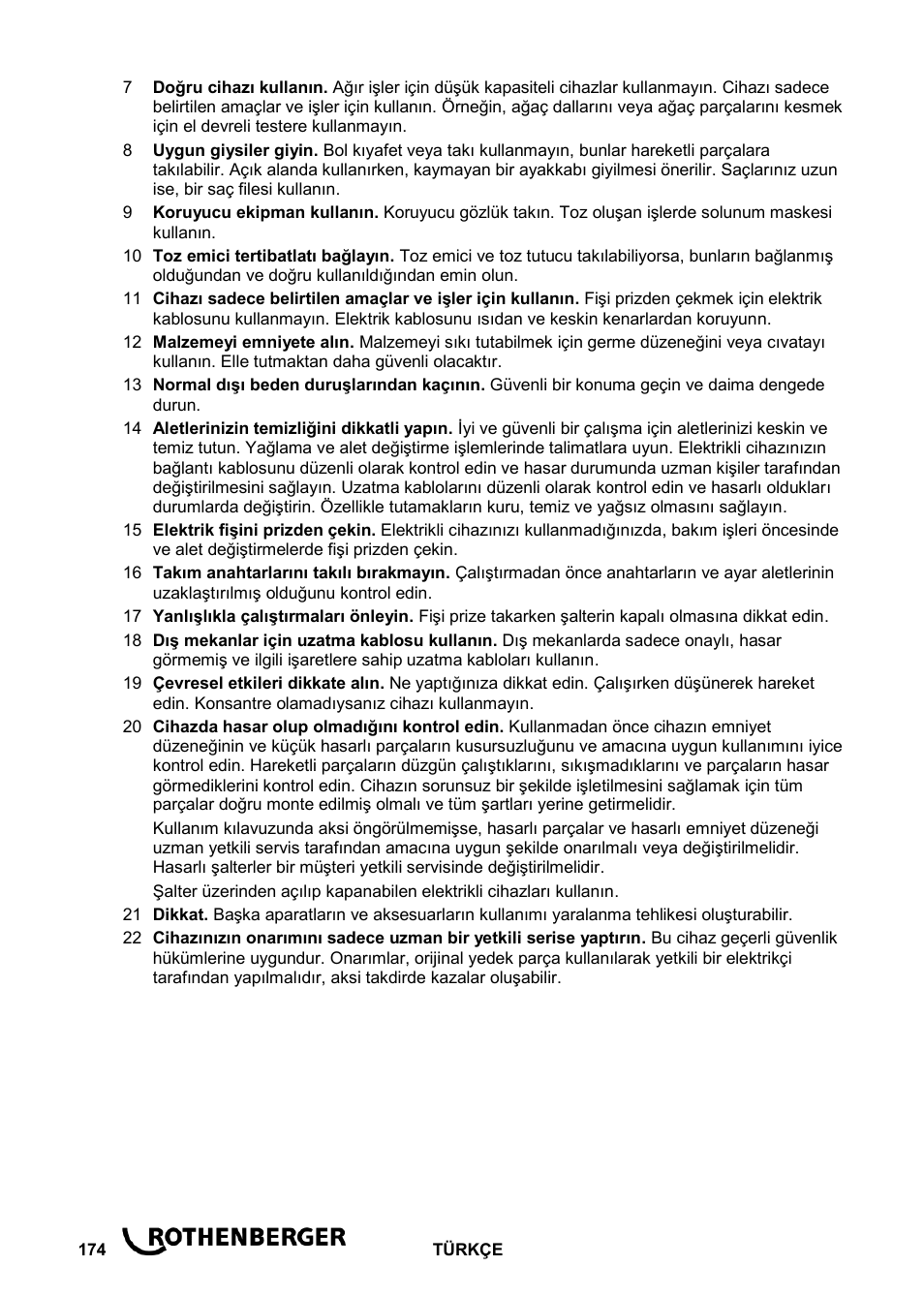 ROTHENBERGER ROPOWER 50 R User Manual | Page 178 / 232