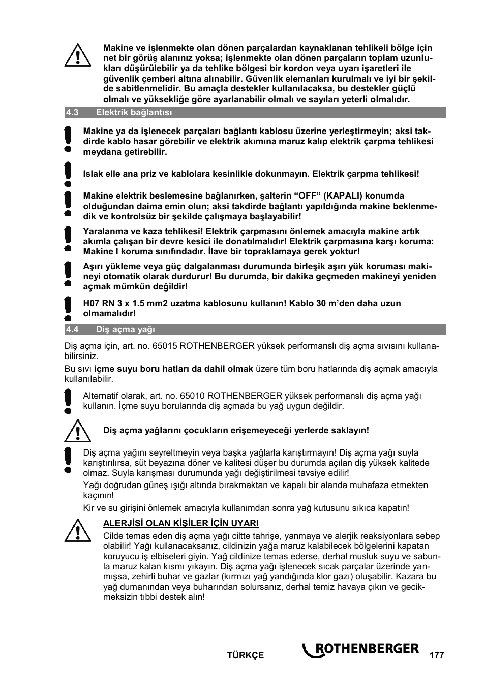 ROTHENBERGER ROPOWER 50 R User Manual | Page 181 / 232