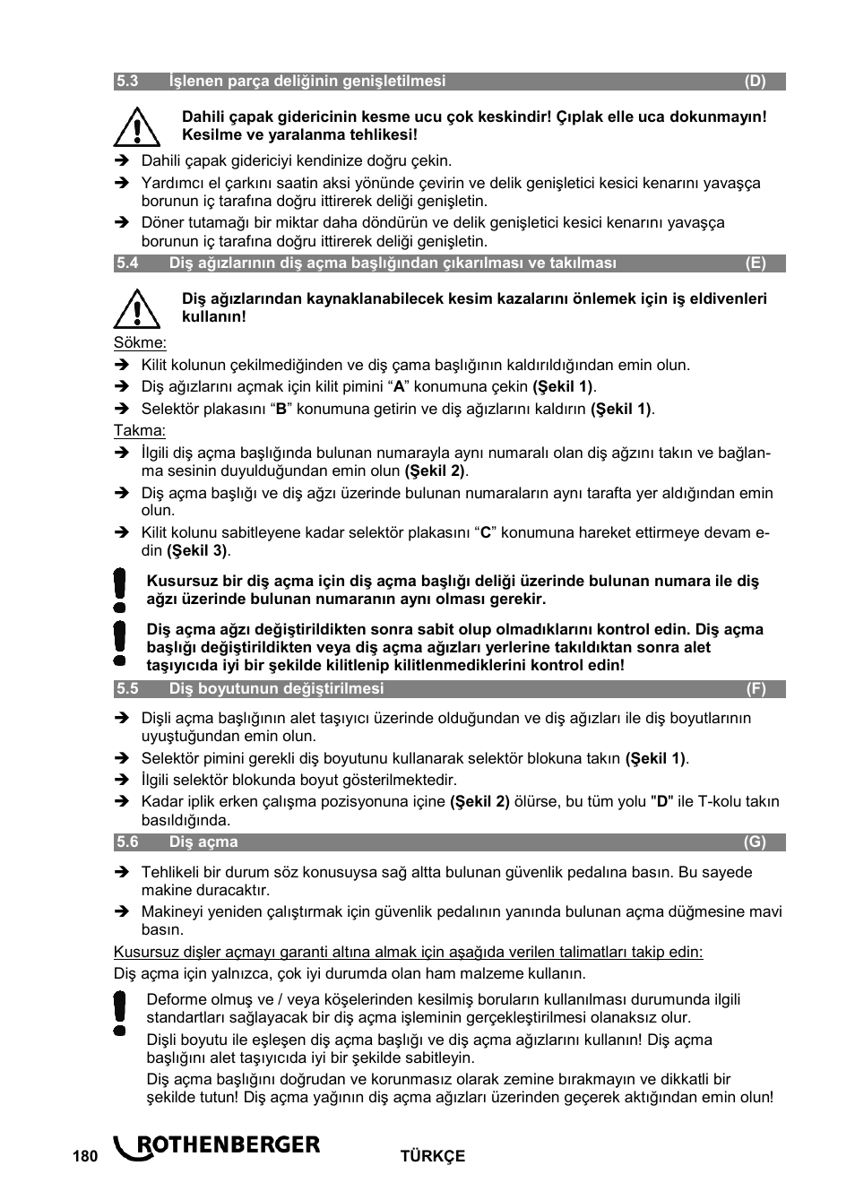 ROTHENBERGER ROPOWER 50 R User Manual | Page 184 / 232