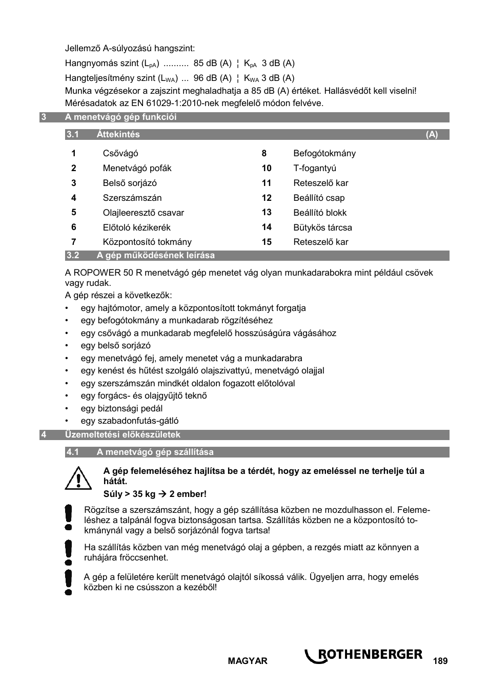 ROTHENBERGER ROPOWER 50 R User Manual | Page 193 / 232