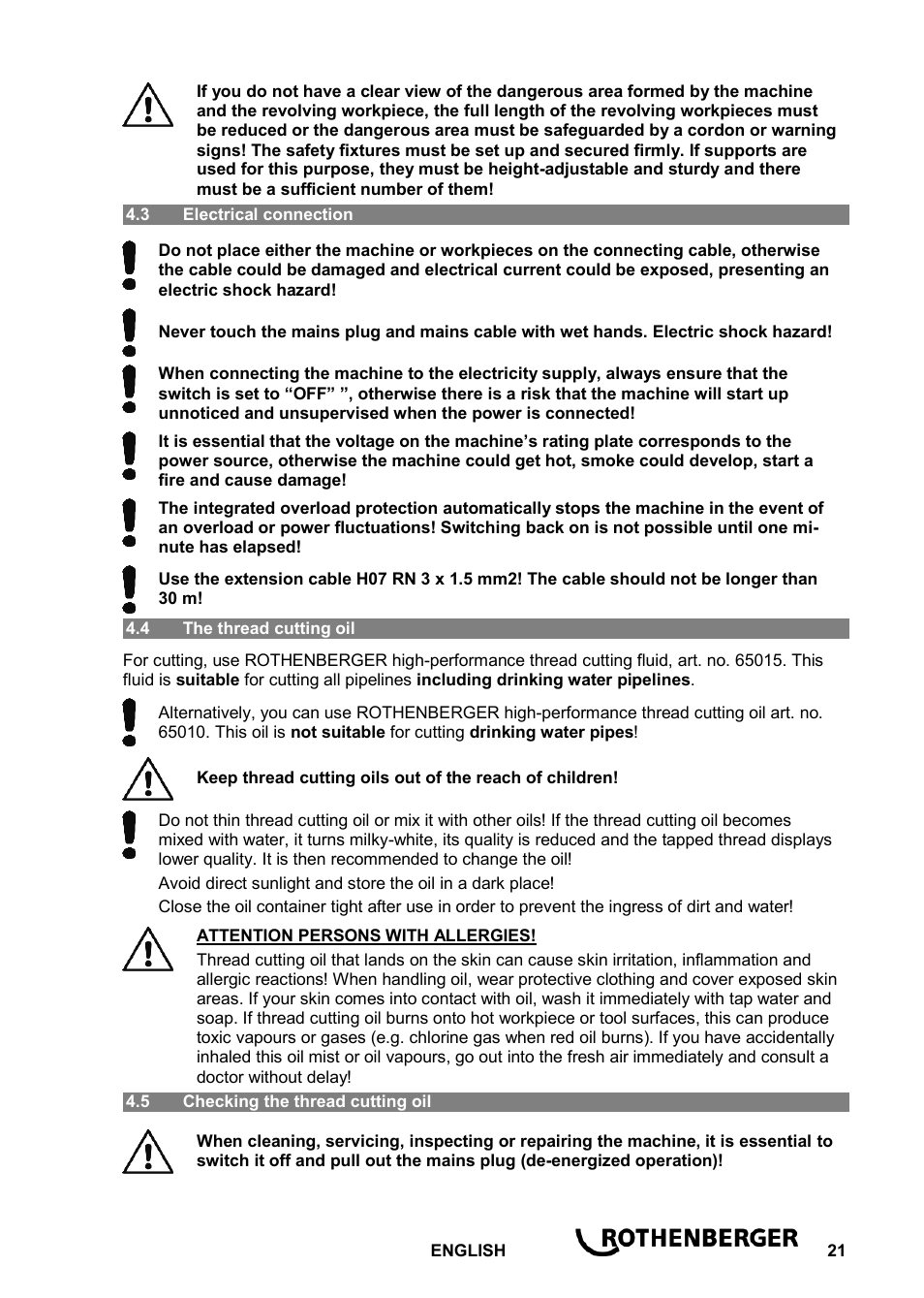 ROTHENBERGER ROPOWER 50 R User Manual | Page 25 / 232