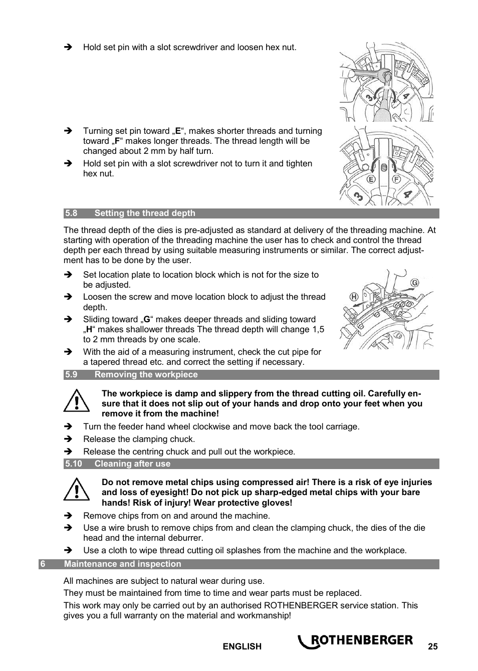 ROTHENBERGER ROPOWER 50 R User Manual | Page 29 / 232