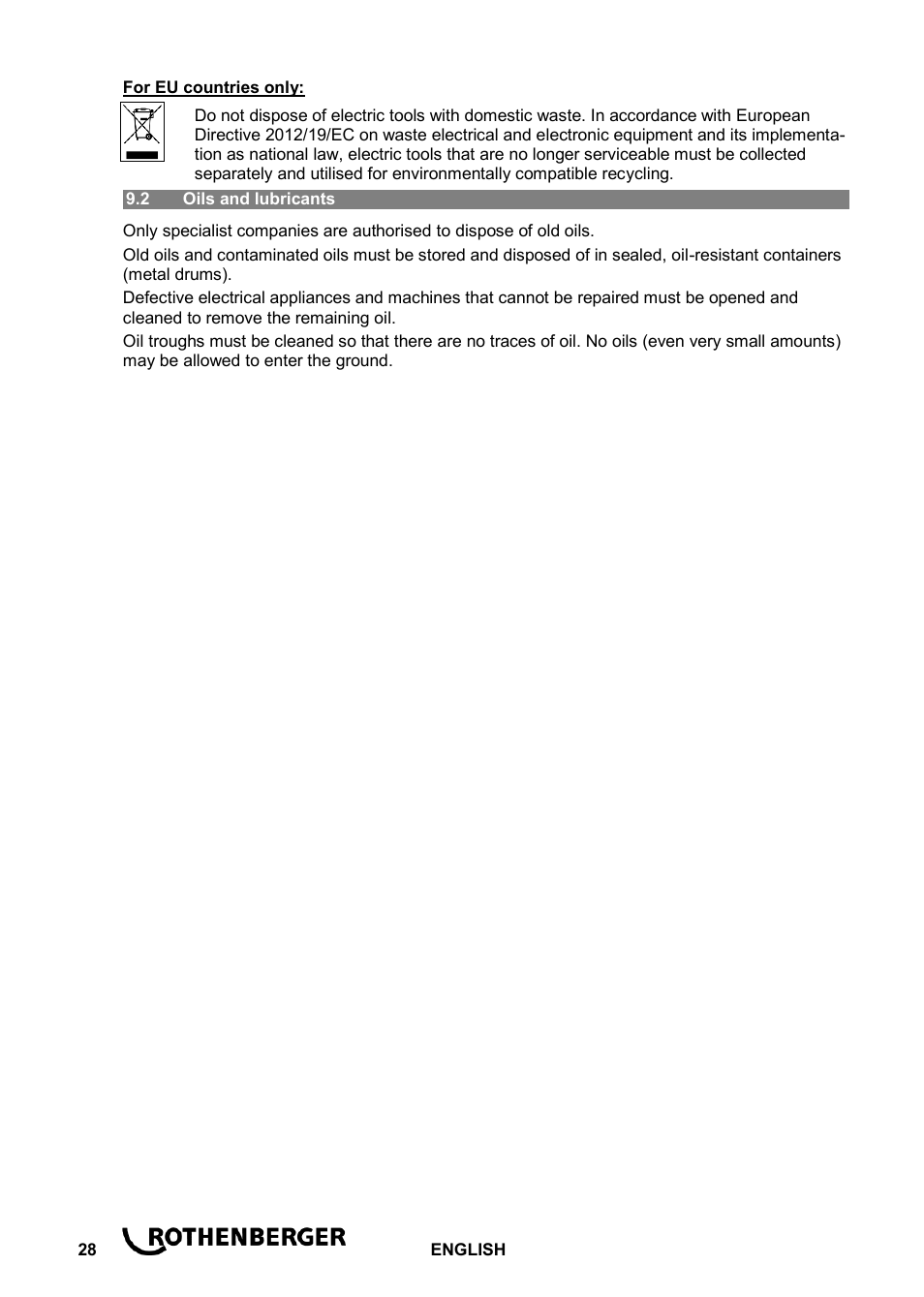 ROTHENBERGER ROPOWER 50 R User Manual | Page 32 / 232