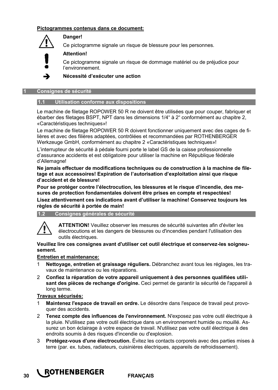 ROTHENBERGER ROPOWER 50 R User Manual | Page 34 / 232