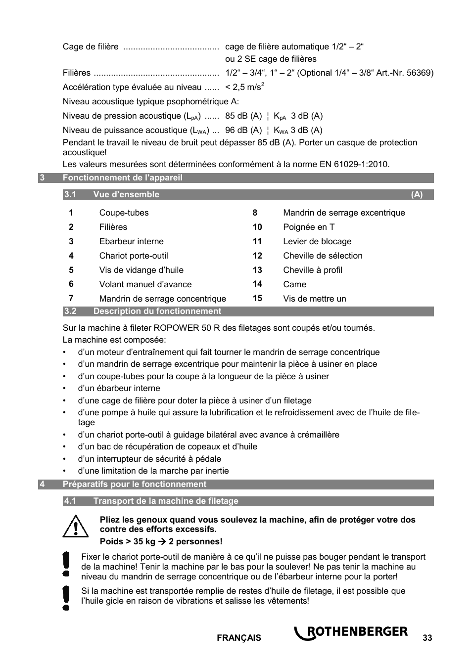 ROTHENBERGER ROPOWER 50 R User Manual | Page 37 / 232