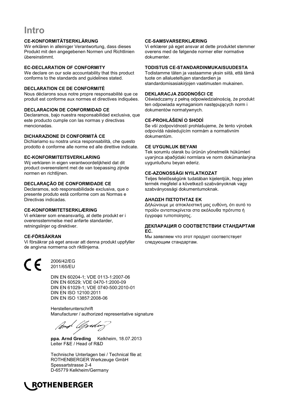 Ba_ropower 50 r_0814 intro, Intro | ROTHENBERGER ROPOWER 50 R User Manual | Page 4 / 232